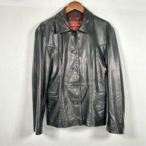 Vintage Touché Women's Classic Black Leather Jacket